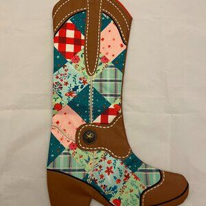 Pioneer Woman Cowboy Cowgirl boot Christmas stocking
